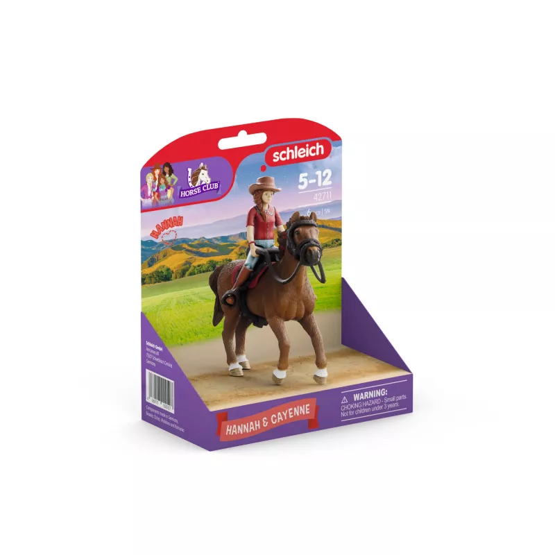 schleich HORSE CLUB Hannah & Cayenne, 5 años, Caballos, Multicolor