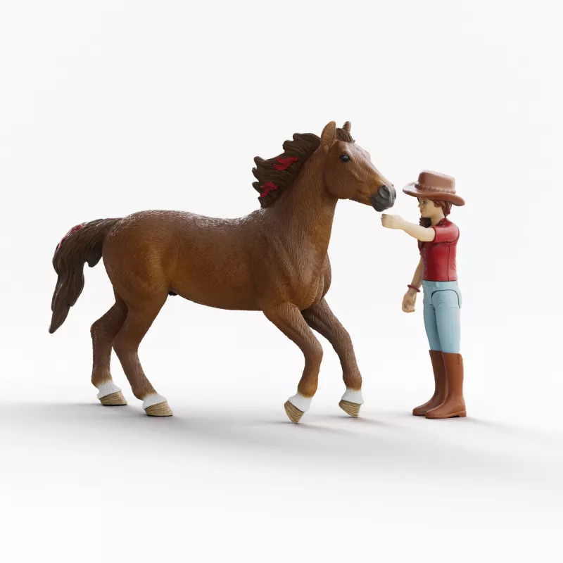 schleich HORSE CLUB Hannah & Cayenne, 5 años, Caballos, Multicolor