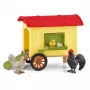 schleich FARM WORLD Gallinero móvil, Granja, Granja, Animales de granja / Juguete de granja, 3 años, Multicolor