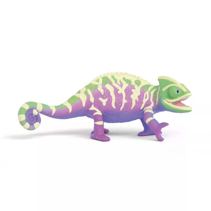 schleich Caspar el camaleón en colores arcoíris, 3 años, Multicolor, Plástico