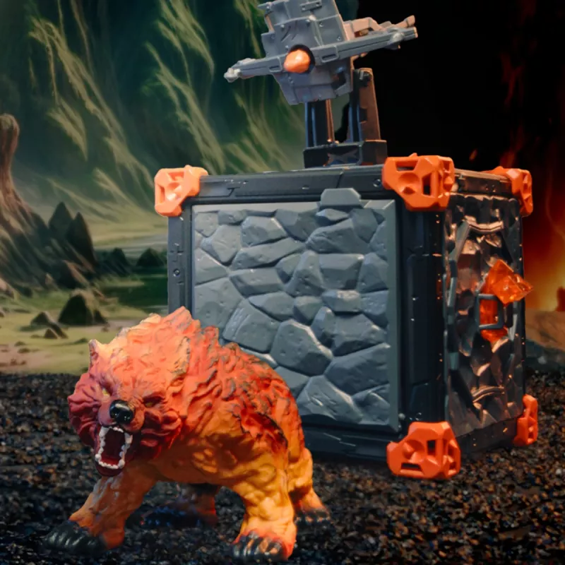 schleich ELDRADOR CREATURES BattleCave Oso de lava, Acción/Aventura, 7 años, Multicolor