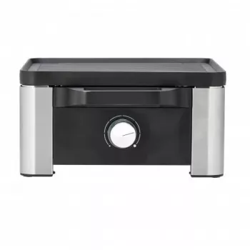 WMF 61.3024.5155 Grill de raclette 4 personas Negro, Acero inoxidable