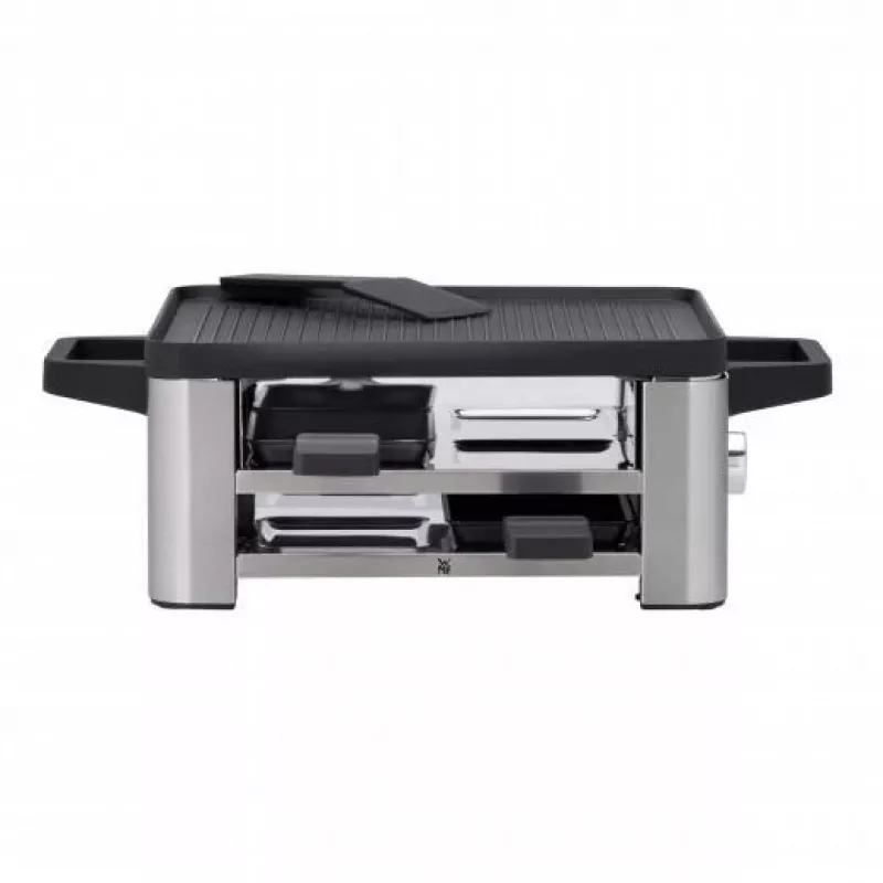 WMF 61.3024.5155 Grill de raclette 4 personas Negro, Acero inoxidable