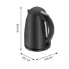 WMF Stelio 0413020072 Hervidor 1,7 l 2400 W Negro