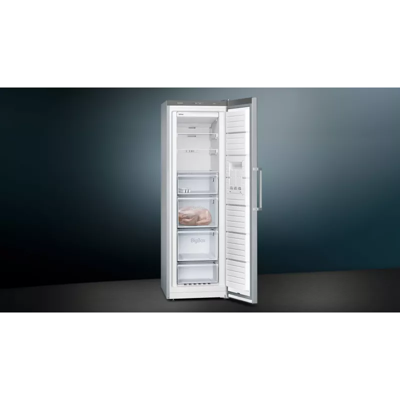 Siemens iQ300 GS36NVIEP congelador arcón independiente 242 L acero inoxidable