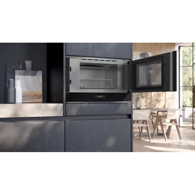 Siemens iQ700 BE732R1B1 microondas negro microondas combinado de encastre 21 L 900 W