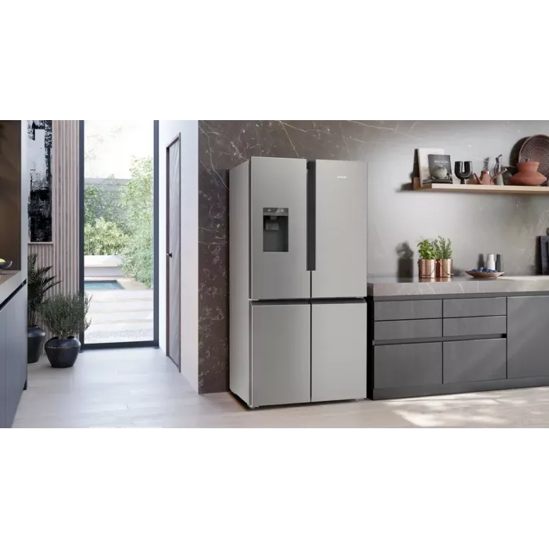 Siemens KF96DPPEA frigorífico side-by-side independiente 574 L acero inoxidable