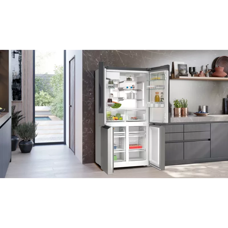 Siemens KF96DPPEA frigorífico side-by-side independiente 574 L acero inoxidable