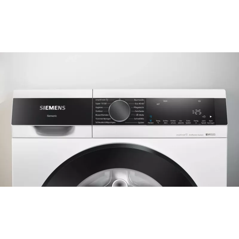 Siemens iQ500 WG44G2Z22 lavadora de carga frontal 9 kg 1351 rpm negra, blanca