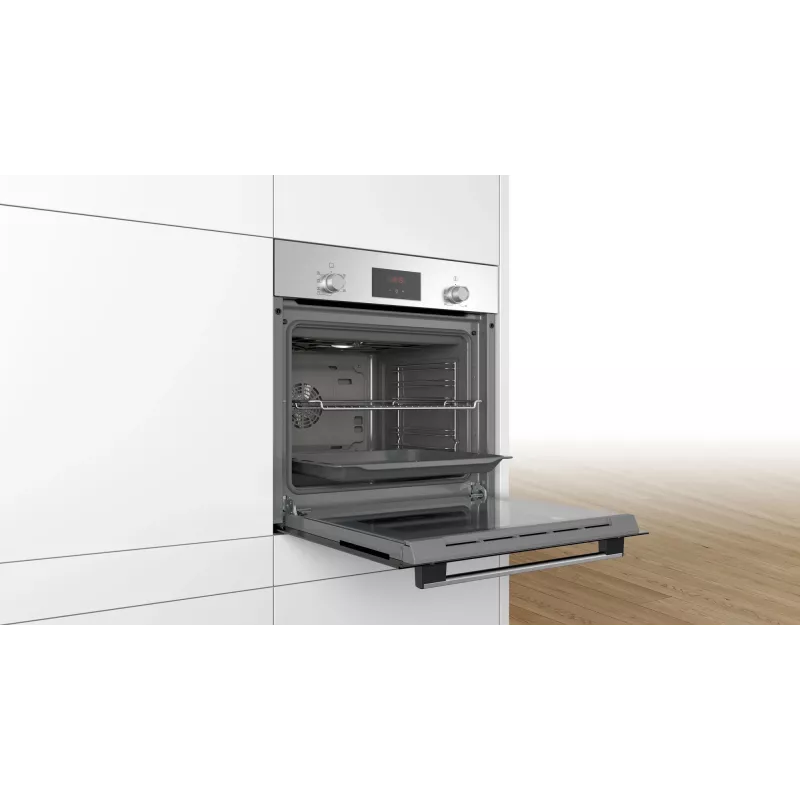Bosch Serie 2 HBF133BR0 Horno 66 L Negro, Acero inoxidable