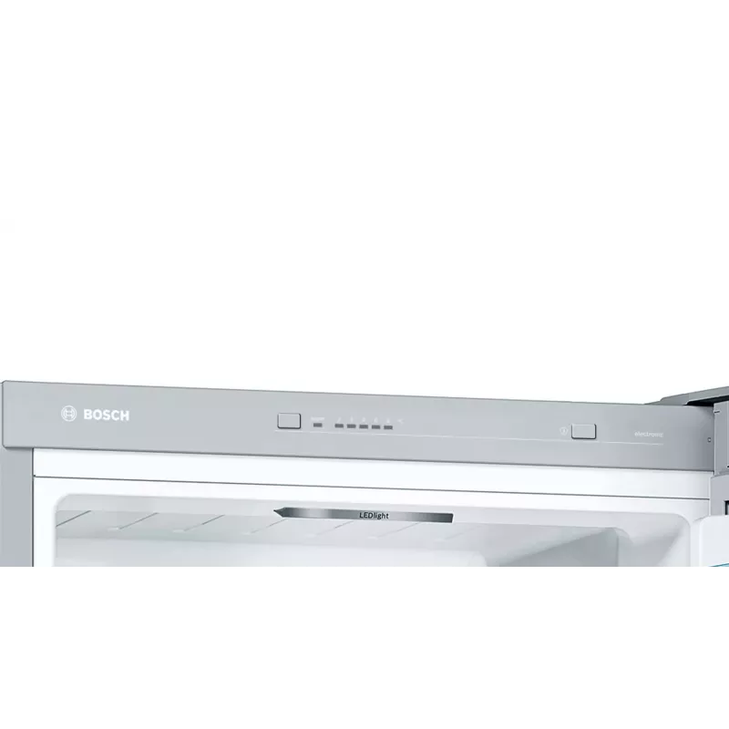 Bosch Serie 4 KGV332LEA Frigorífico-congelador independiente 289 L Acero inoxidable