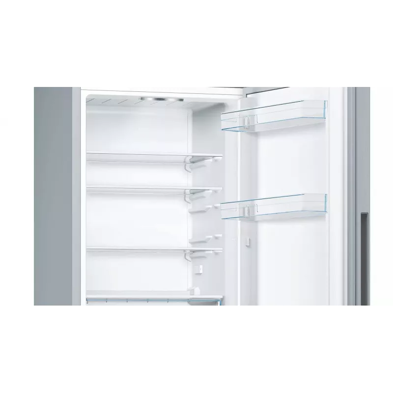 Bosch Serie 4 KGV332LEA Frigorífico-congelador independiente 289 L Acero inoxidable