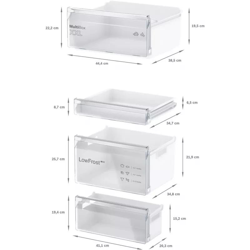 Bosch Serie 2 KIV865SE0 Frigorífico-congelador empotrable 267 L blanco