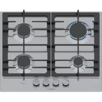 Bosch Serie 6 PCP6A5I90 Placa acero inoxidable empotrable 60 cm gas 4 zona(s)