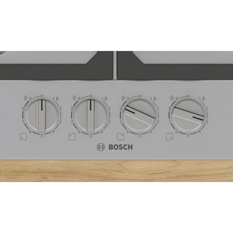 Bosch Serie 6 PCP6A5I90 Placa acero inoxidable empotrable 60 cm gas 4 zona(s)
