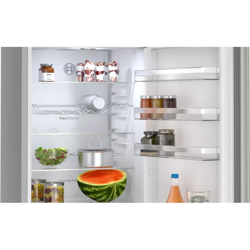 Bosch Serie 4 KGN392LAG Frigorífico-congelador independiente 363 L metalizado