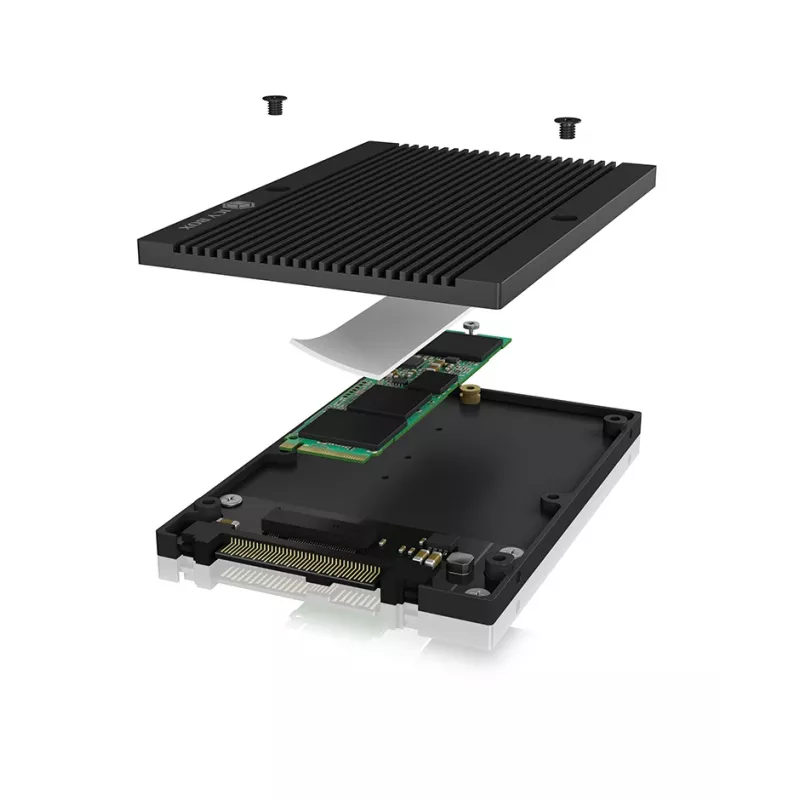 ICY BOX IB-M2U04 Carcasa SSD Negra 2,5 pulgadas