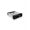 ICY BOX Carrier IB-129SSK-B Carcasa para disco duro Aluminio, Negro 2,5/3,5 pulgadas