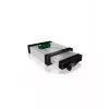 ICY BOX Carrier IB-129SSK-B Carcasa para disco duro Aluminio, Negro 2,5/3,5 pulgadas