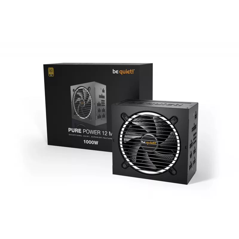 be quiet Pure Power 12 M fuente de alimentación 1000 W 20+4 pin ATX ATX negro