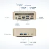 Mini PC FutureNUC Lux NUC 13i5HL – Intel Core i5-13420H, 16 GB DDR4, 512 GB SSD, Intel Iris Xe, Windows 11 Pro, dorado