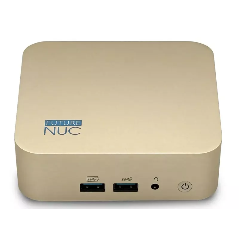 Mini PC FutureNUC Lux NUC 13i5HL – Intel Core i5-13420H, 16 GB DDR4, 512 GB SSD, Intel Iris Xe, Windows 11 Pro, dorado