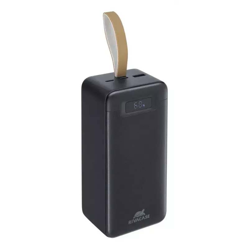 Batería externa Rivacase VA1084 polímero de litio 40000 mAh, Quick Charge 3.0, 2× USB-C + 1× USB-A, negra