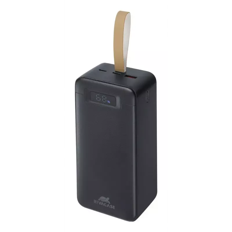 Batería externa Rivacase VA1084 polímero de litio 40000 mAh, Quick Charge 3.0, 2× USB-C + 1× USB-A, negra