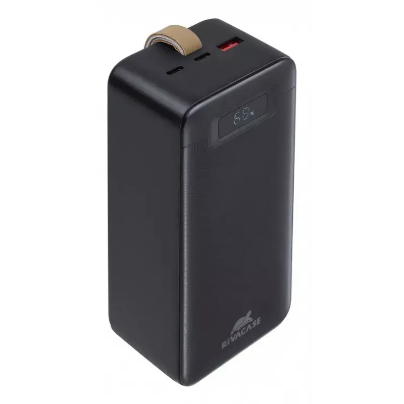 Batería externa Rivacase VA1084 polímero de litio 40000 mAh, Quick Charge 3.0, 2× USB-C + 1× USB-A, negra