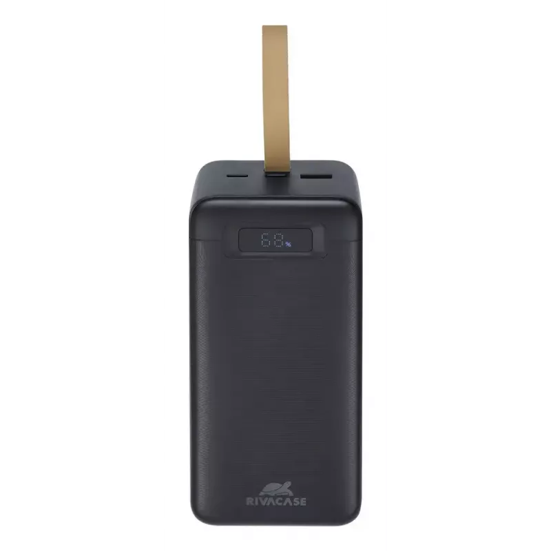 Batería externa Rivacase VA1084 polímero de litio 40000 mAh, Quick Charge 3.0, 2× USB-C + 1× USB-A, negra