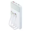 Batería externa portátil Rivacase VA2211WH — 10000 mAh, PD 3.0, QC 3.0, 1x USB-A + 2x USB-C, salida 22,5 W