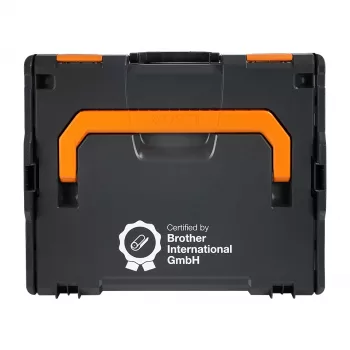 Maletín rígido Brother ZPTOUCHLBOXXKOMPL para dispositivo, negro, naranja
