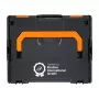 Maletín rígido Brother ZPTOUCHLBOXXKOMPL para dispositivo, negro, naranja