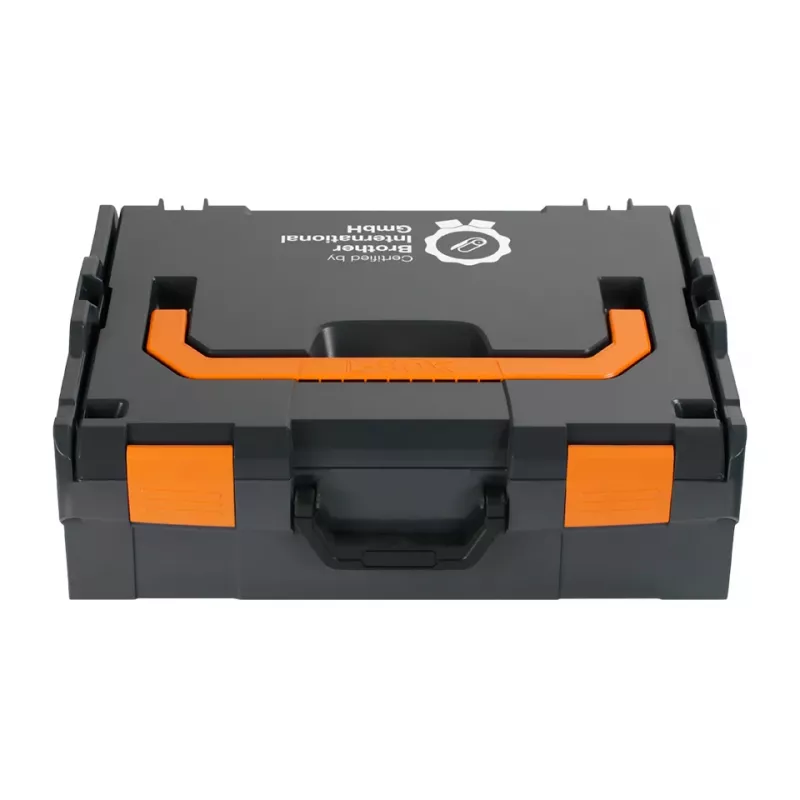 Maletín rígido Brother ZPTOUCHLBOXXKOMPL para dispositivo, negro, naranja