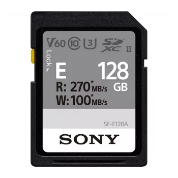 Tarjeta de memoria SDXC Sony 128 GB UHS-II U3 V60 (SFE128A.AE) 300 MB/s de lectura