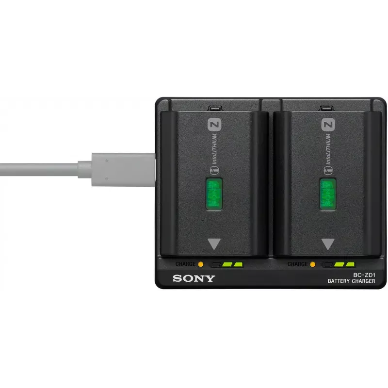 Cargador Sony BC-ZD1 para batería de cámara digital USB