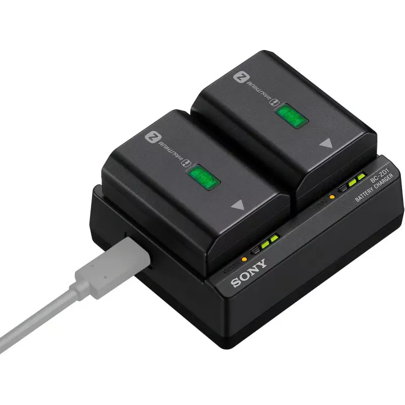 Cargador Sony BC-ZD1 para batería de cámara digital USB