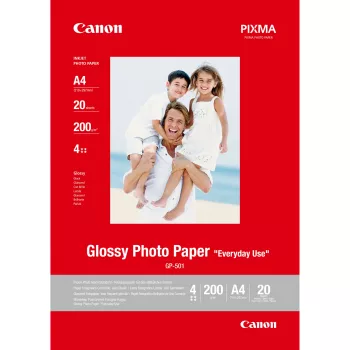 Papel fotográfico brillante Canon GP-501 A4 - 20 hojas