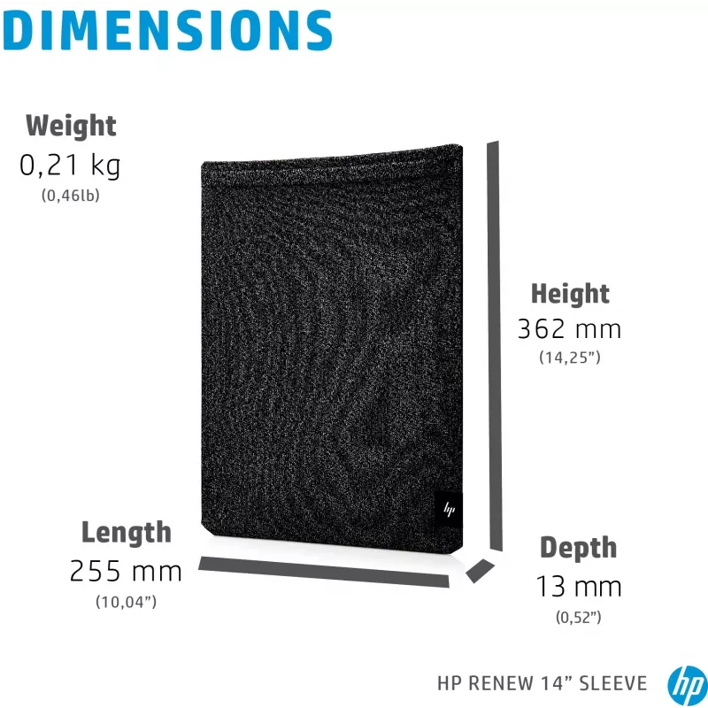 HP Renew funda para portátil, funda, 35,6 cm (14