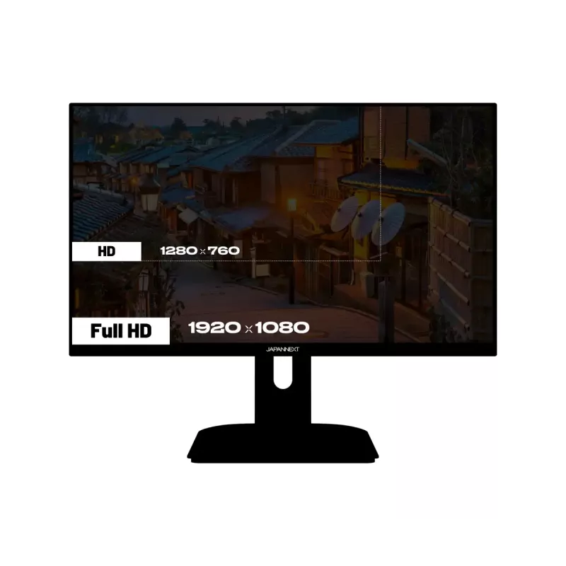 JAPANNEXT JN-I238FHD200F monitor de ordenador 60,5 cm (23,8 inch) 1920 x 1080 píxeles Full HD LCD negro