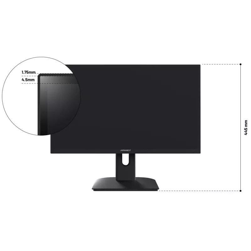 JAPANNEXT JN-I238FHD200F monitor de ordenador 60,5 cm (23,8 inch) 1920 x 1080 píxeles Full HD LCD negro