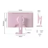 JAPANNEXT JN-I238FHD120F-HSP-PK monitor de ordenador 60,5 cm (23,8 inch) 1920 x 1080 píxeles Full HD LCD rosa