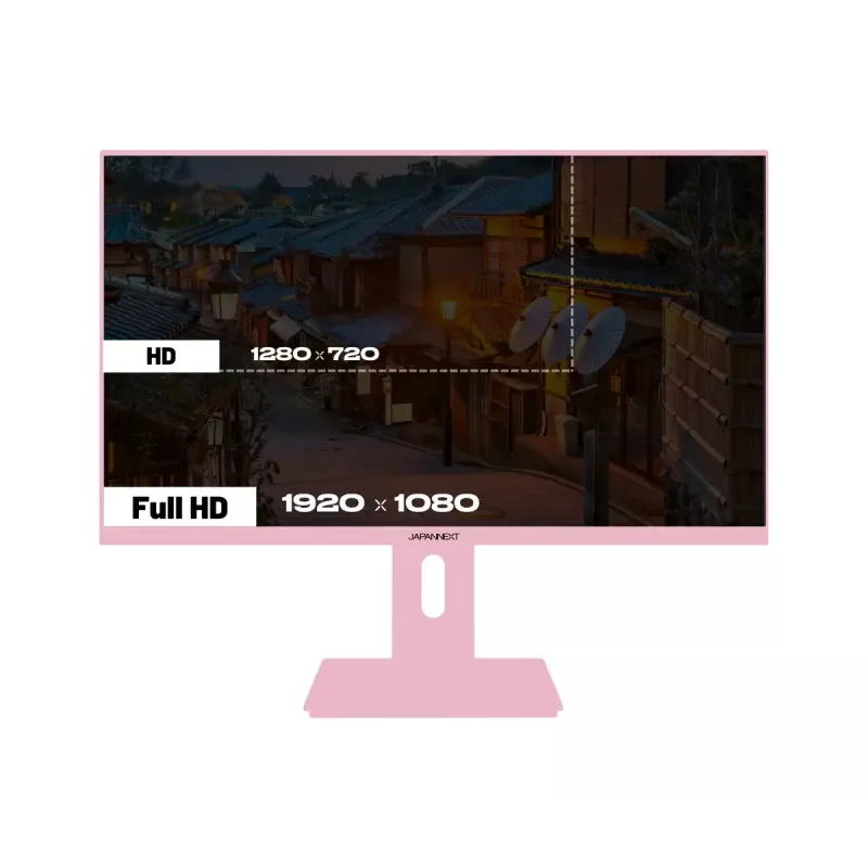 JAPANNEXT JN-I238FHD120F-HSP-PK monitor de ordenador 60,5 cm (23,8 inch) 1920 x 1080 píxeles Full HD LCD rosa