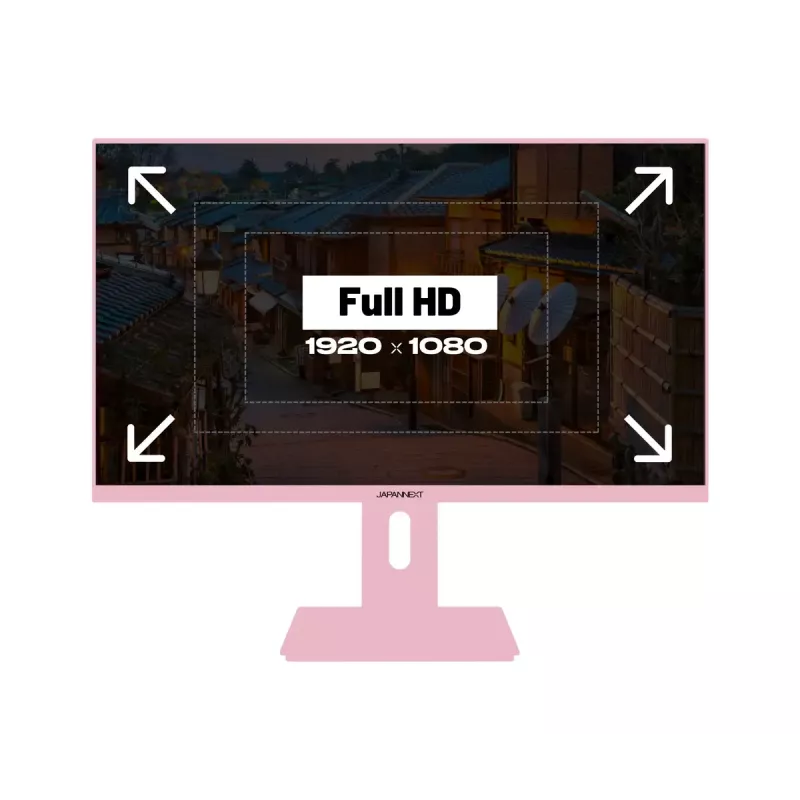 JAPANNEXT JN-I238FHD120F-HSP-PK monitor de ordenador 60,5 cm (23,8 inch) 1920 x 1080 píxeles Full HD LCD rosa