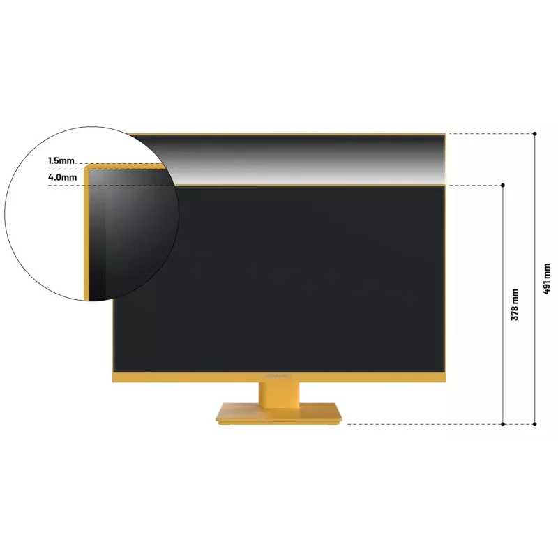 JAPANNEXT JN-I238FHD120F-HSP-YE monitor de ordenador 60,5 cm (23,8 inch) 1920 x 1080 píxeles Full HD LCD amarillo