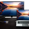 Adaptador USB-C a VGA ATEN, USB Type-C, VGA (D-Sub), conector macho, conector hembra, Recto, Recto