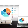 Adaptador USB-C a VGA ATEN, USB Type-C, VGA (D-Sub), conector macho, conector hembra, Recto, Recto