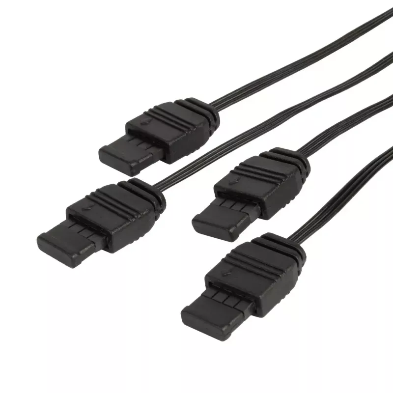 Cable Silverstone CPL03 0,3 m 4 x 4 pines PWM 4 pines PWM