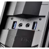 Caja de PC Silverstone RVZ02 Small Form Factor Negra, Plateada