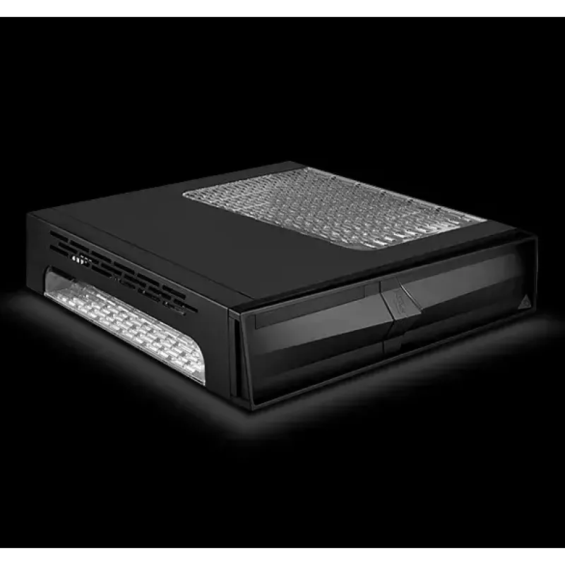 Caja de PC Silverstone RVZ02 Small Form Factor Negra, Plateada